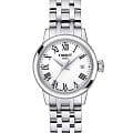 Tissot Tissot Classic Dream Lady T129.210.11.013.00 Classic Dream T1292101101300 кварцевые женские часы белый циферблат, браслет нержавеющая сталь — вид спереди