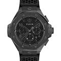 Philipp Plein Philipp Plein The Skull PWPRA0924  PWPRA0924 кварцевые мужские часы черный циферблат, браслет силикон — вид спереди