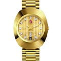 Rado Rado The Original Automatic R12413503 Automatic R12413503 механические мужские часы золотой циферблат, браслет нержавеющая сталь с pvd-покрытием — вид спереди
