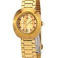 Rado Rado The Original R12416653 Automatic R12416653 механические женские часы золотой циферблат, браслет нержавеющая сталь с pvd-покрытием — вид спереди