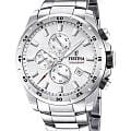 Festina Festina Chrono Sport F20463/1  F20463/1 кварцевые мужские часы серебристый циферблат, браслет нержавеющая сталь 316l — вид спереди