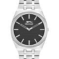 Slazenger Slazenger SL.09.2310.1.03  SL.09.2310.1.03 кварцевые мужские часы черный циферблат, браслет суперметалл — вид спереди