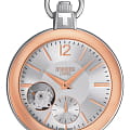 Tissot Tissot Pocket Mechanical Skeleton T853.405.29.037.01  T8534052903701 с ручным заводом мужские часы серебристый циферблат, браслет не выбрано — вид спереди