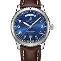 Breitling Breitling Aviator 8 Automatic Day & Date 41 A45330101C1X6  A45330101C1X6 механические мужские часы синий циферблат, браслет кожаный — вид спереди