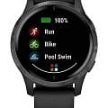 Garmin Garmin Venu 010-02173-13  010-02173-13 электронные мужские часы цветной циферблат, браслет силикон — вид спереди