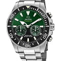 Jaguar Jaguar Connected J888/5  J888/5 кварцевые мужские часы зеленый циферблат, браслет нержавеющая сталь — вид спереди