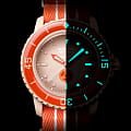 Swatch Swatch x Blancpain Arctic Ocean SO35N100, blancpain x swatch швейцария мужские часы на браслете нейлон боковой вид
