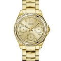 Guess Guess Sport GW0685L2  GW0685L2 кварцевые женские часы золотой циферблат, браслет сталь с ip покрытием — вид спереди