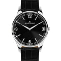 Jacques Lemans Jacques Lemans London 1-2129A  1-2129A кварцевые женские часы черный циферблат, браслет кожаный — вид спереди