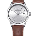 Maurice Lacroix Maurice Lacroix 1975 756008-SS001-130-3  756008-SS001-130-3 механические мужские часы коричневый циферблат, браслет кожаный — вид спереди