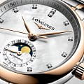 Longines Longines Master Collection L2.409.5.89.7 механические женские часы часы крупный план перламутровый циферблата