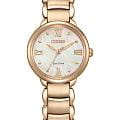 Citizen Citizen Citizen L EM0929-81Y  EM0929-81Y кварцевые женские часы перламутровый циферблат, браслет нержавеющая сталь с ip-покрытием — вид спереди