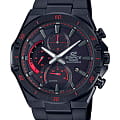 Casio Casio Edifice EFS-S560DC-1A EFS EFS-S560DC-1A кварцевые мужские часы черный циферблат, браслет сталь с ip покрытием — вид спереди