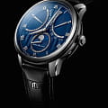 Maurice Lacroix Maurice Lacroix Masterpiece Moonphase Retrograde MP6608-SS001-410-1 механические мужские часы часы крупный план синий циферблата