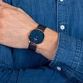Obaku Obaku V197GXVLML мужские часы синий циферблат на запястье