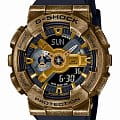 Casio Casio G-Shock GM-110VG-1A9DR (GM-110VG-1A9) GM GM-110VG-1A9 электронные мужские часы  циферблат, браслет полимер — вид спереди