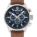Timberland Timberland Henniker TDWGH2100606  TDWGH2100606 кварцевые мужские часы синий циферблат, браслет кожаный — вид спереди