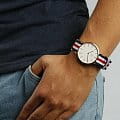 Daniel Wellington Daniel Wellington Classic DW00100002 кварцевые мужские часы часы крупный план белый циферблата