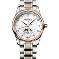 Longines Longines Master Collection L2.409.5.89.7  L24095897 механические женские часы перламутровый циферблат, браслет нержавеющая сталь и 18 каратное розовое золото — вид спереди