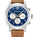 Timberland Timberland Pancher TDWGF0028904  TDWGF0028904 кварцевые мужские часы синий циферблат, браслет кожаный — вид спереди