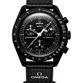 Часы Swatch x Omega Bioceramic Moonswatch Mission to The Moonphase - New Moon SO33B700