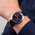 Adriatica Adriatica Classic A1295.5215Q,  швейцария мужские часы на браслете кожаный боковой вид