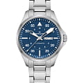 Hamilton Hamilton Khaki Aviation Pilot Day Date Auto H64635140  H64635140 механические мужские часы синий циферблат, браслет нержавеющая сталь — вид спереди