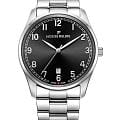 Jacques Philippe Jacques Philippe Maturus JPQGS881316  JPQGS881316 кварцевые мужские часы черный циферблат, браслет нержавеющая сталь — вид спереди