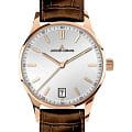 Jacques Lemans Jacques Lemans 1-2026E  1-2026E кварцевые мужские часы белый циферблат, браслет кожаный — вид спереди