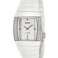 Rado Rado Sintra R13830702  R13830702 кварцевые мужские часы белый циферблат, браслет керамика — вид спереди