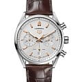 TAG Heuer TAG Heuer Carrera CBN2013.FC6483  CBN2013.FC6483 механические мужские часы серебристый циферблат, браслет кожаный — вид спереди
