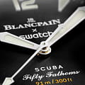 Swatch Swatch x Blancpain Ocean Of Storms SO35B400 мужские часы черный циферблат на запястье