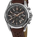 Jacques Lemans Jacques Lemans Liverpool 1-1117WO  1-1117WO кварцевые мужские часы серый циферблат, браслет кожаный — вид спереди