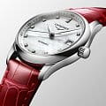 Longines Longines Master Collection L2.357.4.87.2 механические женские часы часы крупный план перламутровый циферблата