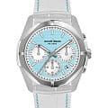 Jacques Lemans Jacques Lemans 1-2182E  1-2182E кварцевые женские часы белый циферблат, браслет кожаный — вид спереди
