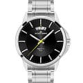 Jacques Lemans Jacques Lemans 1-1540D  1-1540D кварцевые мужские часы черный циферблат, браслет нержавеющая сталь — вид спереди