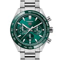 TAG Heuer TAG Heuer Carrera CBN2A1N.BA0643  CBN2A1N.BA0643 механические мужские часы зеленый циферблат, браслет кожаный — вид спереди