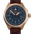 Aviator Aviator Airacobra 43 Type A V.1.38.2.318.4  V.1.38.2.318.4 кварцевые мужские часы синий циферблат, браслет кожаный — вид спереди