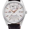 Orient Orient Contemporary RA-BA0005S  RA-BA0005S механические мужские часы серебристый циферблат, браслет кожаный — вид спереди