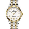 Certina Certina DS-8 Lady Powermatic 80  C033.207.22.013.00 DS 8 C0332072201300 механические женские часы белый циферблат, браслет 18-каратное желтое золото — вид спереди