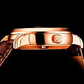Stuhrling Stuhrling Celestial Timekeeper 1017.04,  сша мужские часы на браслете кожаный боковой вид