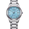 Citizen Citizen Eco-Drive FE1241-71L  FE1241-71L кварцевые женские часы голубой циферблат, браслет нержавеющая сталь — вид спереди