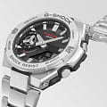 Casio Casio G-Shock GST-B500D-1AER электронные мужские часы часы крупный план серый циферблата