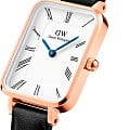 Daniel Wellington Daniel Wellington Quadro Roman Numerals Sheffield Rose Gold DW00100689 , наручные женские часы фото под углом