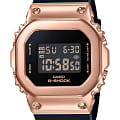 Casio Casio G-Shock GM-S5600PG-1DR (GM-S5600PG-1ER) GM GM-S5600PG-1ER электронные женские часы черный циферблат, браслет пластик — вид спереди