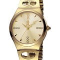 Just Cavalli Just Cavalli JC1L027M0055  JC1L027M0055 кварцевые женские часы золотой циферблат, браслет сталь c pvd покрытием — вид спереди