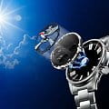 Casio Casio Edifice ECB-S100HG-1A кварцевые мужские часы часы крупный план  циферблата
