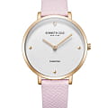 Kenneth Cole Kenneth Cole Classic KCWLA2220003  KCWLA2220003 кварцевые женские часы белый циферблат, браслет кожаный — вид спереди