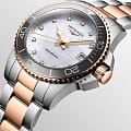 Longines Longines HydroConquest L3.370.3.89.6 женские часы перламутровый циферблат на запястье