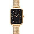 Daniel Wellington Daniel Wellington Quadro DW00100557  DW00100557 кварцевые женские часы черный циферблат, браслет сталь c pvd покрытием — вид спереди